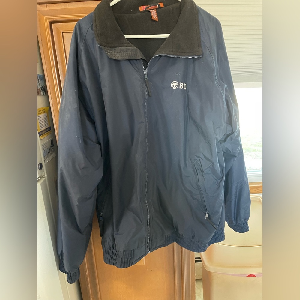Navy blue lined jacket xl